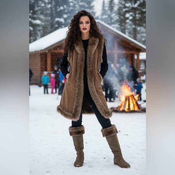 Sam Edelman Shoes - Sam Edelman Orlando suede knee-high boots with faux-fur cuff 9